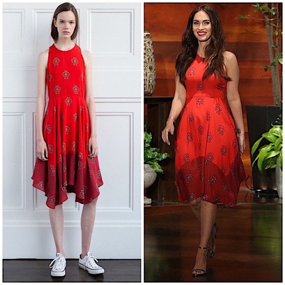 A.L.C. Red Midi Dress